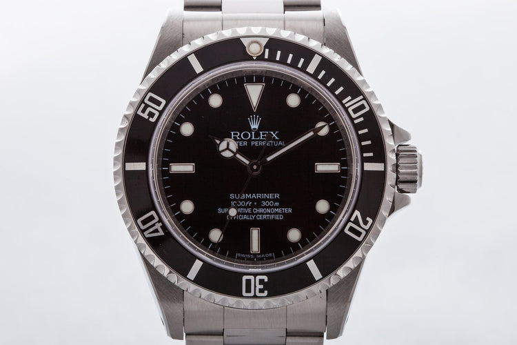 2006 Rolex Submariner 14060M 4 Line Dial