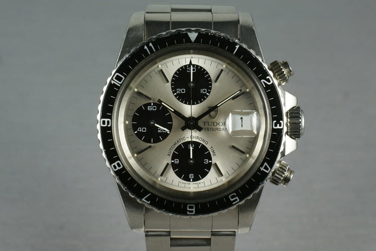 Tudor Chronograph Big Block 79170 with sub dial starting to turn chocolate