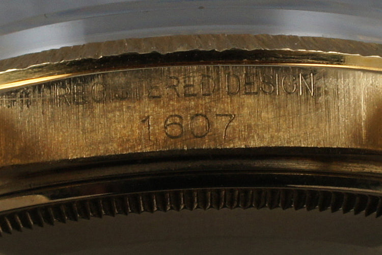 1969 Rolex YG DateJust 1607 with Box and Papers