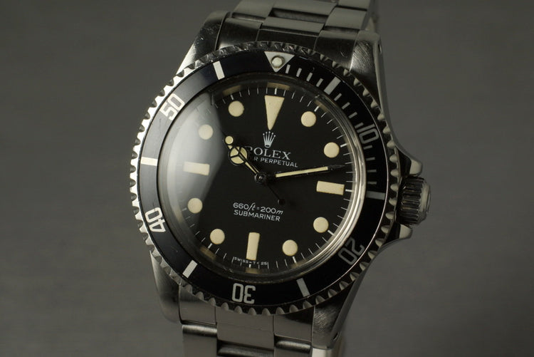 1978 Rolex Submariner 5513 Mark 1 Maxi Dial