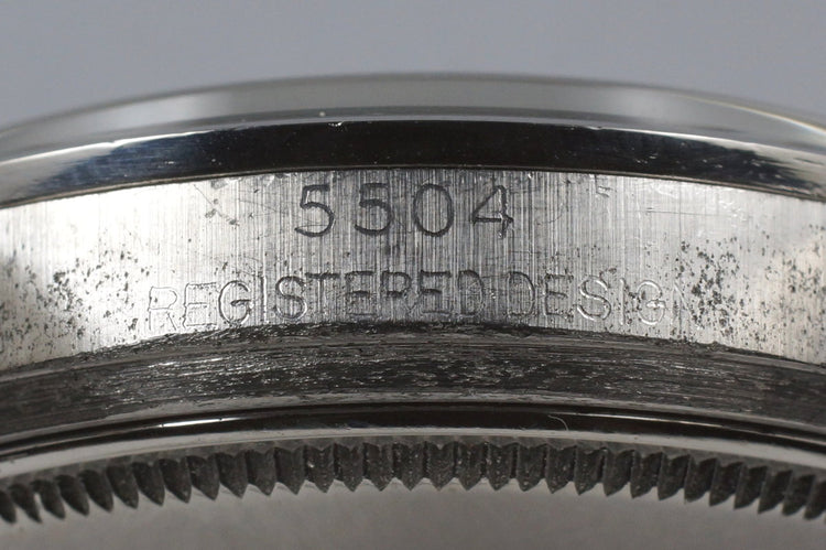 1958 Rolex Air-King 5504 Tropical Non-Luminous Cream Waffle Dial