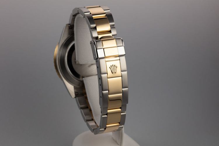 2005 Rolex Two-Tone Submariner 16613 Champagne Serti Dial with Box and Papers