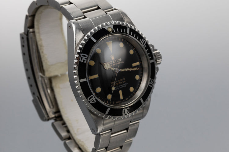 1965 Rolex Submariner 5512 Gilt 4 Line Dial with Box and Papers