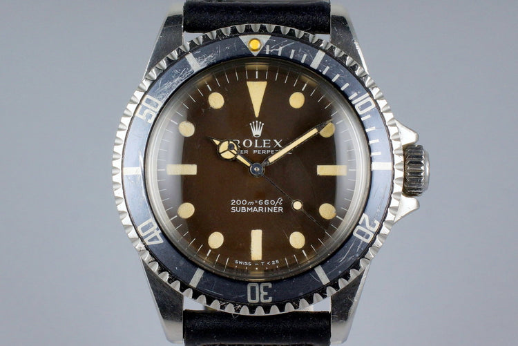 1967 Rolex Submariner 5513 Brown Meters First Dial