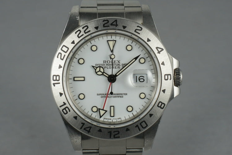 FS: Rolex Explorer II 16570 White Dial Unpolished