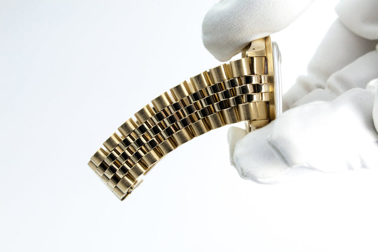 1981 Rolex 14K YG Date 15017 with Brown Dial