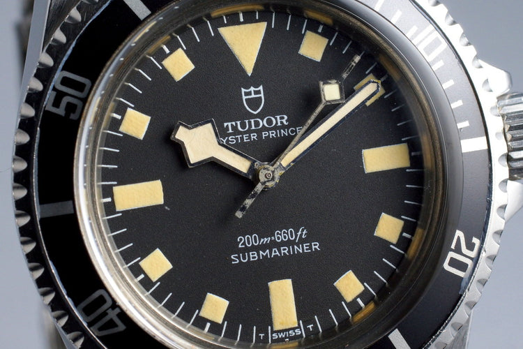 1977 Tudor Submariner 94010 Black Snowflake Dial