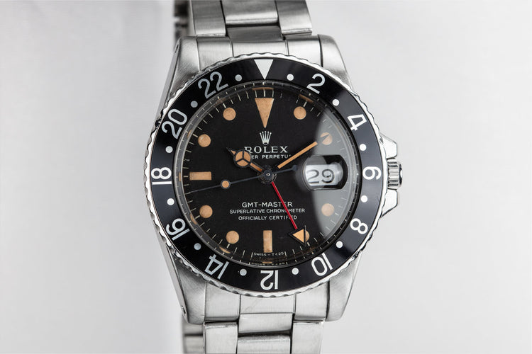1968 Rolex GMT-Master 1675 Black Bezel