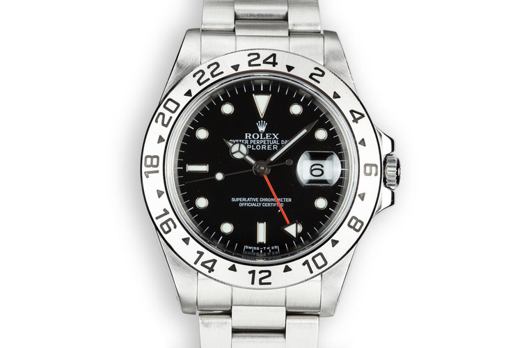 1997 Rolex Explorer II 16570 Black Dial