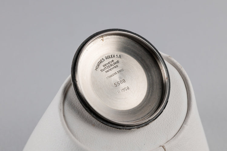 1958 Rolex Submariner 5508 with Spider Cracked Gilt Dial