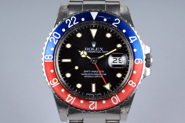 1985 Rolex GMT 16750 Spider Dial with Box and Papers