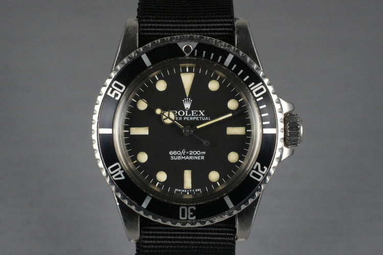 1978 Rolex Submariner 5513 Mark I Maxi Dial