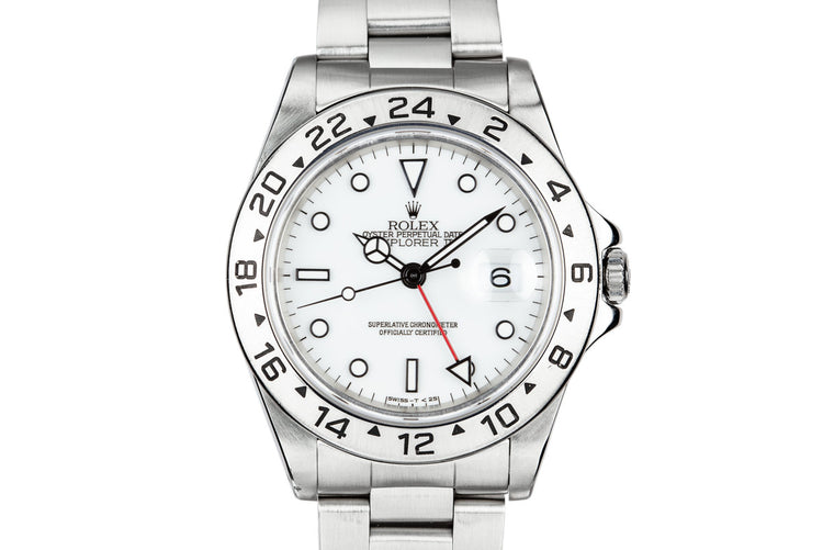 1995 Rolex Explorer II 16570 White Dial