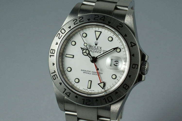 2009 Rolex Explorer II 16570T with Box and Papers with 3186 Movement