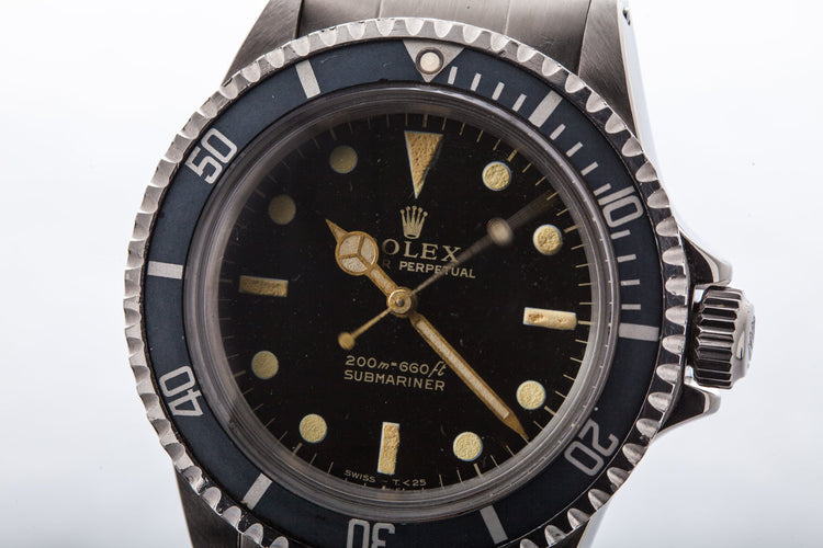 1964 Rolex Submariner 5513 Gilt Dial with Box and Papers