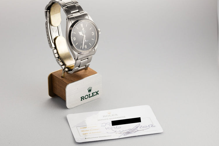 1972 Rolex Explorer 1016 With Service Papers