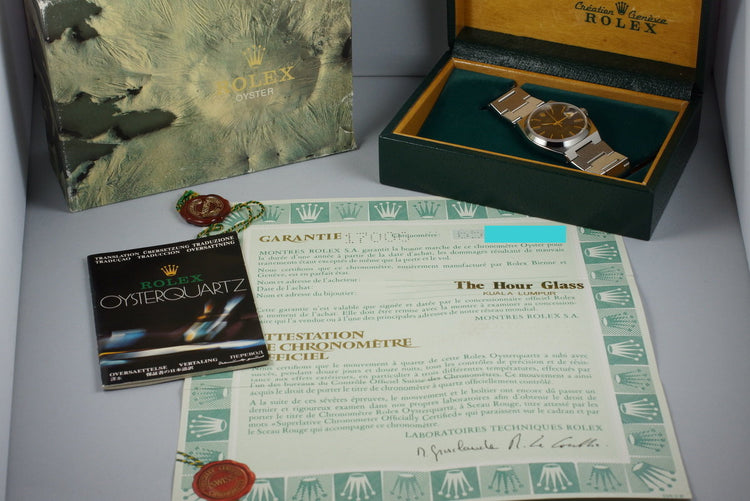 1980 Rolex OysterQuartz Datejust 17000 with Box and Papers