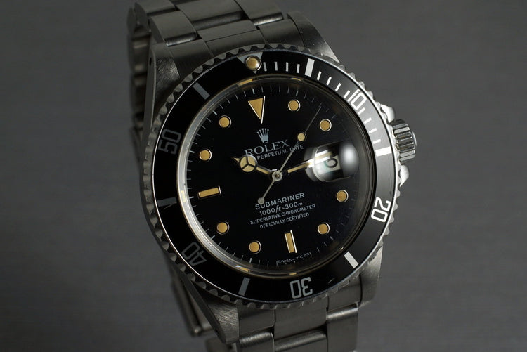1987 Rolex Submariner 168000