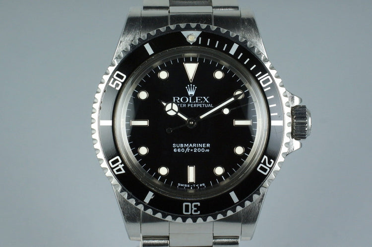 1987 Rolex Submariner 5513 with Box and Papers