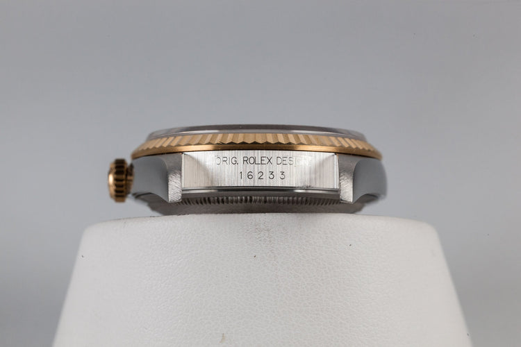 1995 Rolex Two Tone DateJust 16233 Gold Dial