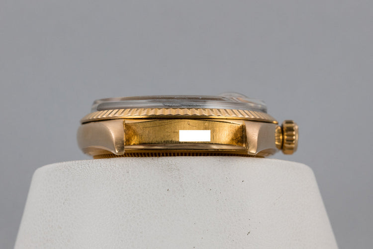 1963 Rolex 18K Yellow Gold DateJust 1601 with Box and Papers