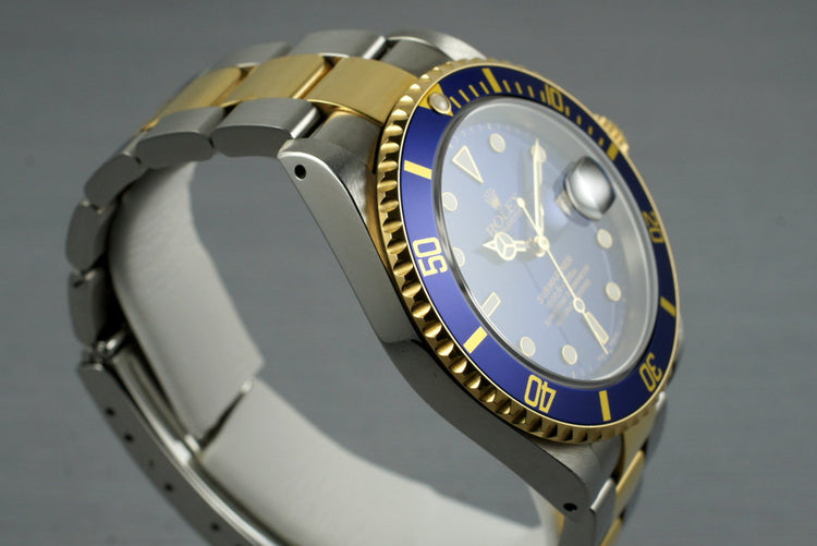 2000 Rolex Two Tone Submariner 16613