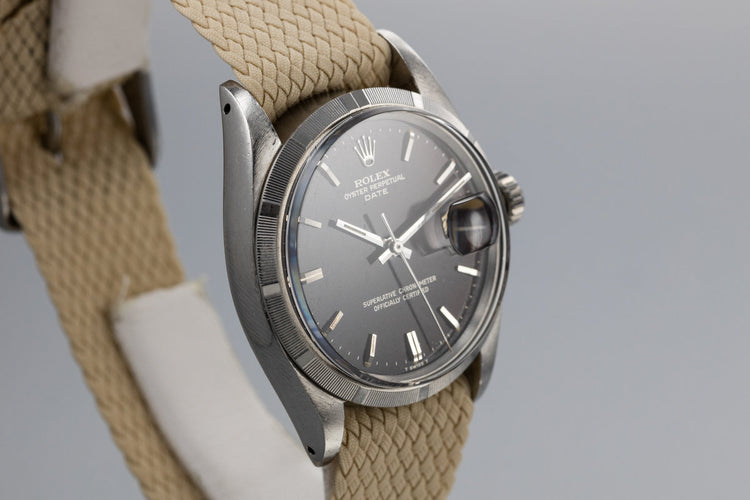 1967 Rolex Date 1500 Gilt Dial with Deep Ruby Tropical Patina