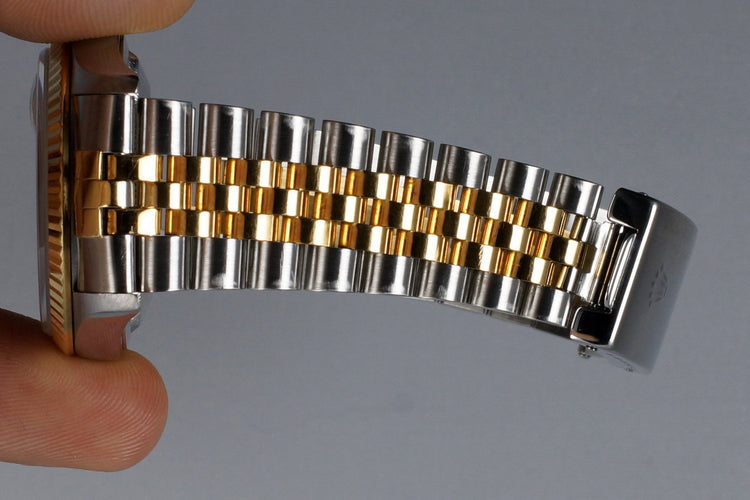 1995 Rolex Two Tone DateJust 16233 Factory Diamond Gray Dial