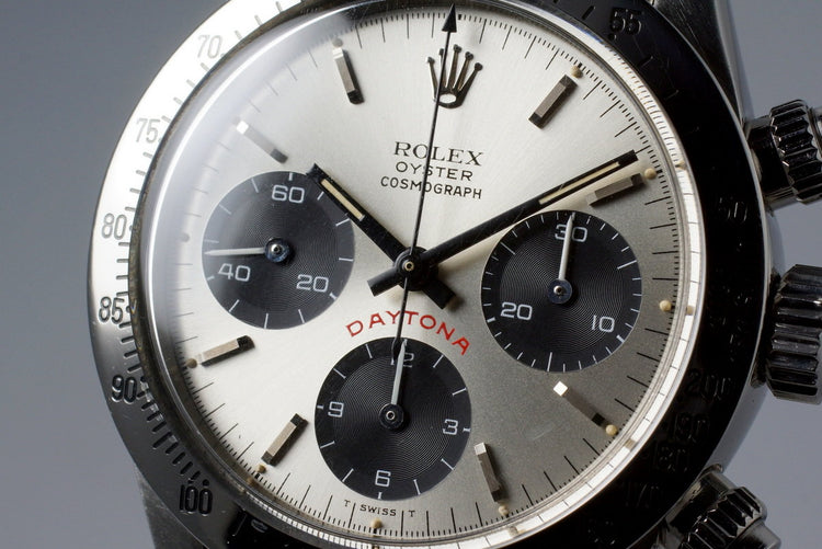 1975 Rolex Daytona 6265 Big Red Silver Dial with Box