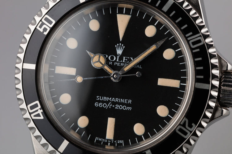 1982 Rolex Submariner 5513 MK IV Maxi Dial