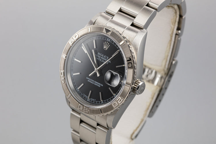 1995 Rolex DateJust 16264 "Thunderbird" Black Dial