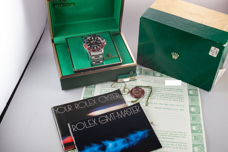 1982 Rolex GMT-Master 16750 "Pepsi" with Box and Papers