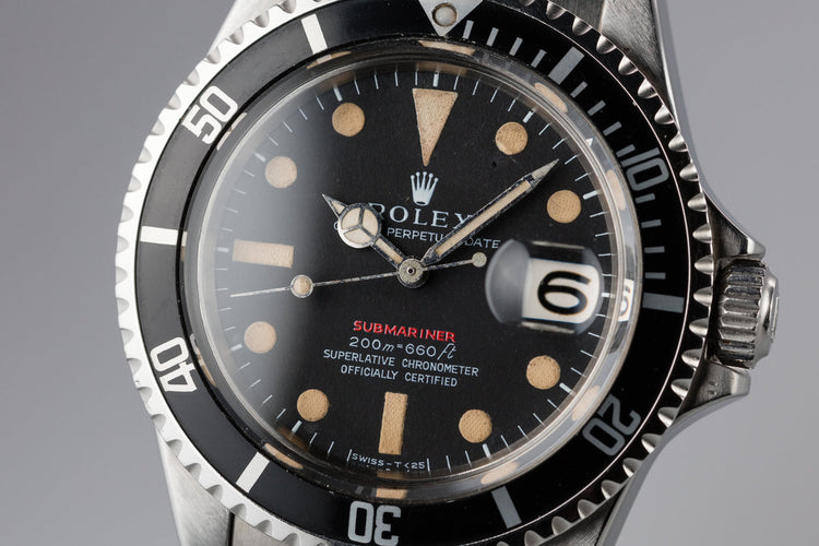 1969 Rolex Red Submariner 1680 with MK II Meters First Dial