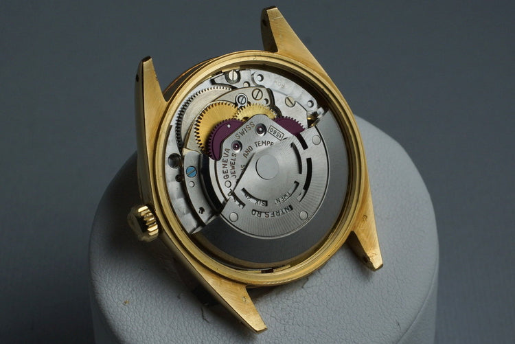 1966 Rolex 18K YG Date 1508 with Rare Brick Style Bracelet