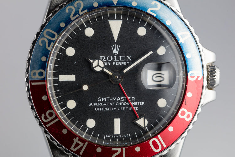 1971 Rolex GMT-Master 1675 with Box and Double Punch Papers
