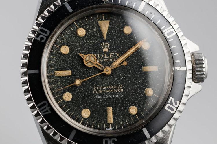1963 Rolex Submariner 5513 SERPICO Y LAINO SWISS Only Gilt Dial