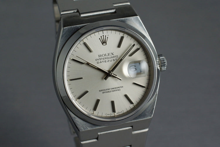 1990 Rolex OysterQuartz DateJust 17000 with Box and Papers