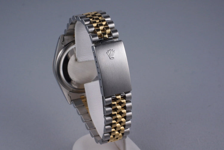 1988 Rolex Two Tone DateJust 16013 Black Dial with Box and Papers