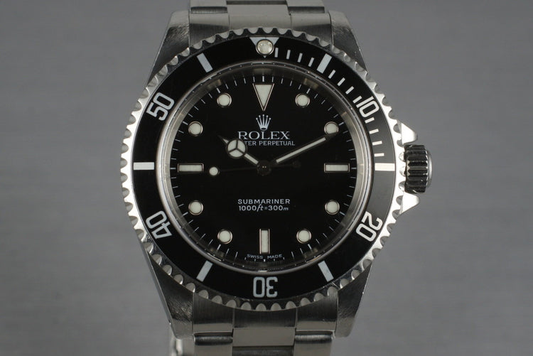 1999 Rolex Submariner 14060 with Box and Papers