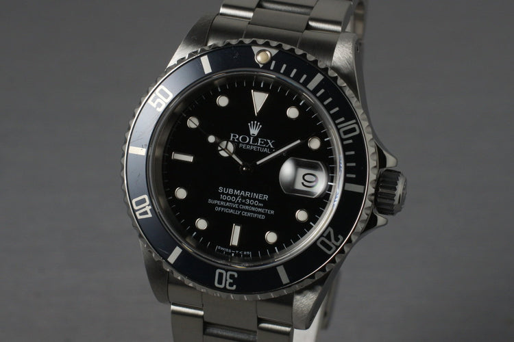 1997 Rolex Submariner 16610