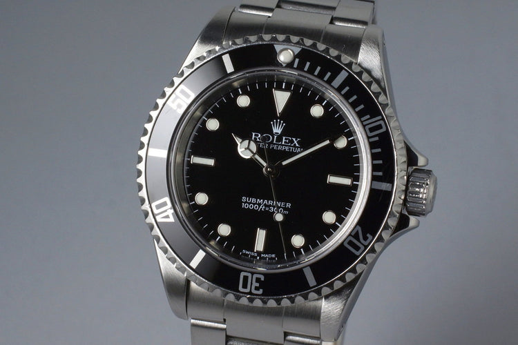 2004 Rolex Submariner 14060M with Box and Papers