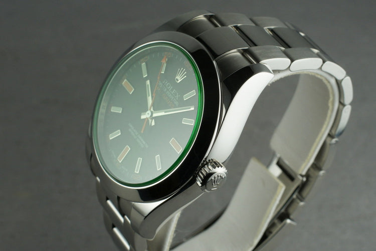 2009 Rolex Milgauss Green 116400GV