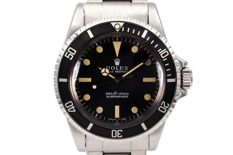 1970 Rolex Submariner 5513 Serif Dial