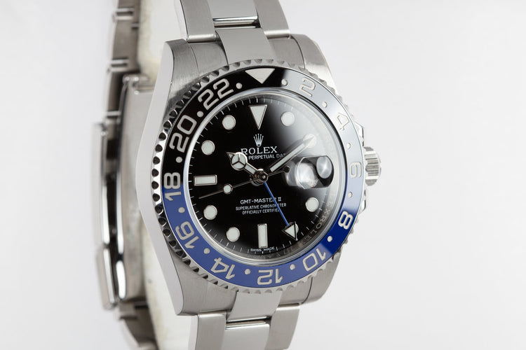 2015 Rolex Gmt-Master II 116710BLNR "Batman" with Box and Papers