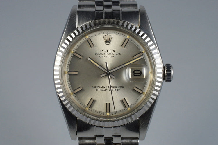 1972 Rolex DateJust 1601 Silver ‘Wide Boy’ Sigma Dial