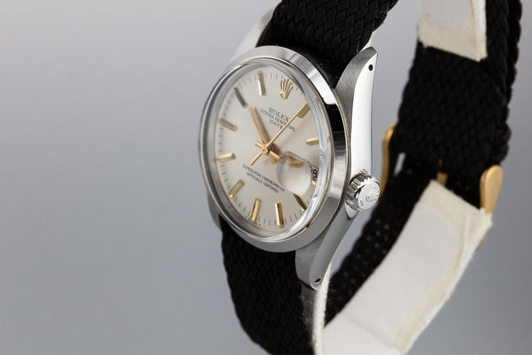 1978 Rolex Date 1500 Silver Dial with Gold Markers