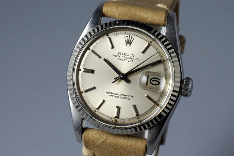 1972 Rolex Datejust 1601 Silver Sigma Dial