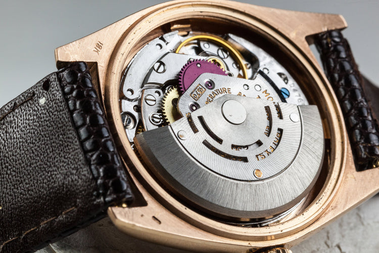 1977 Rolex 18K Rose Gold Datejust 1601 with Magic Space Boy Infinity Dial