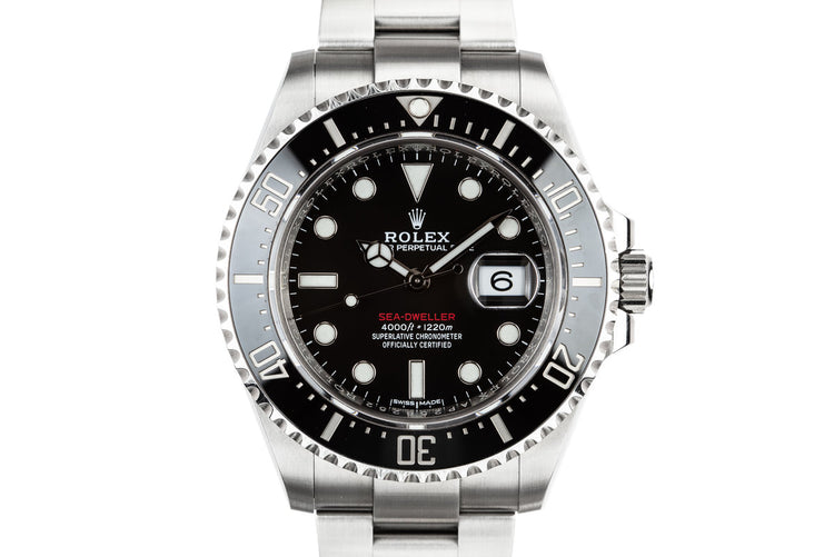 2017 Rolex Ceramic Red Sea-Dweller 126600 with Box and Papers