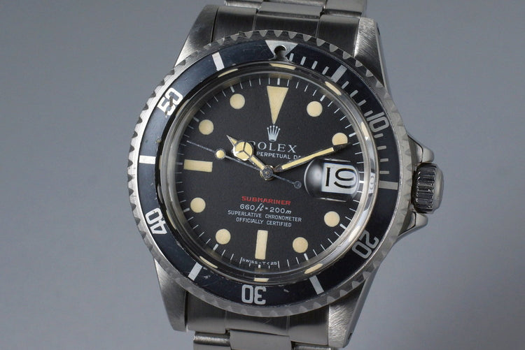 1970 Rolex Red Submariner 1680 Mark IV Dial
